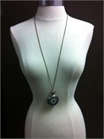 Inlaid design pocketwatch on an antique gold chain