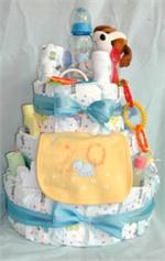 Diaper Cake Baby Gift for Boys, Girls or Twins