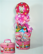 Hello Kitty Oval Purse Gift Basket for Girls