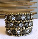 Antique Gold Swirls Stretch Bracelet