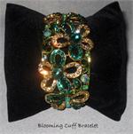 Blooming Crystal Cuff Bracelet