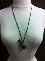 Crystal enhanced golf bag and chain in gunmetal