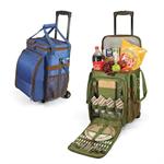 Avalanche Rolling Picnic Cooler with Service for 4