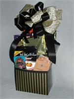 Black and Gold Gift Basket